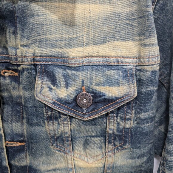Evolution in Design Distressed Jean Jacket - Picture 7 of 7